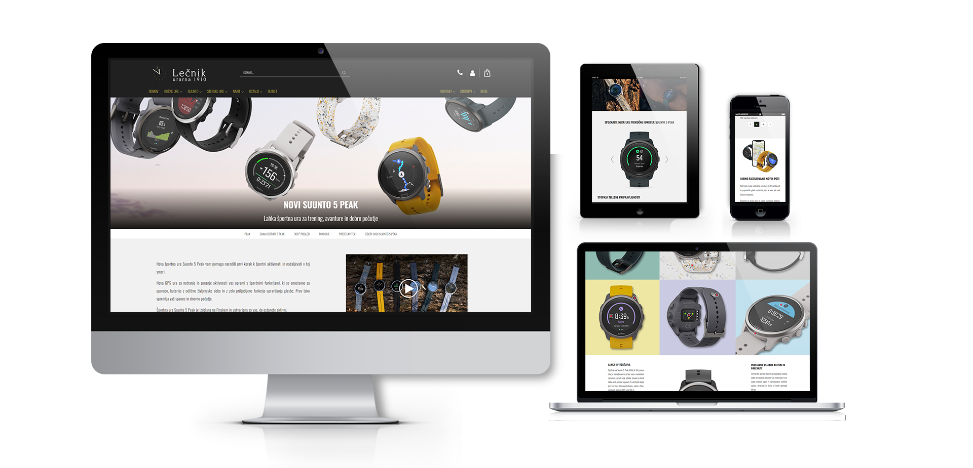 Izdelava pristajalne strani Suunto 5 Peak