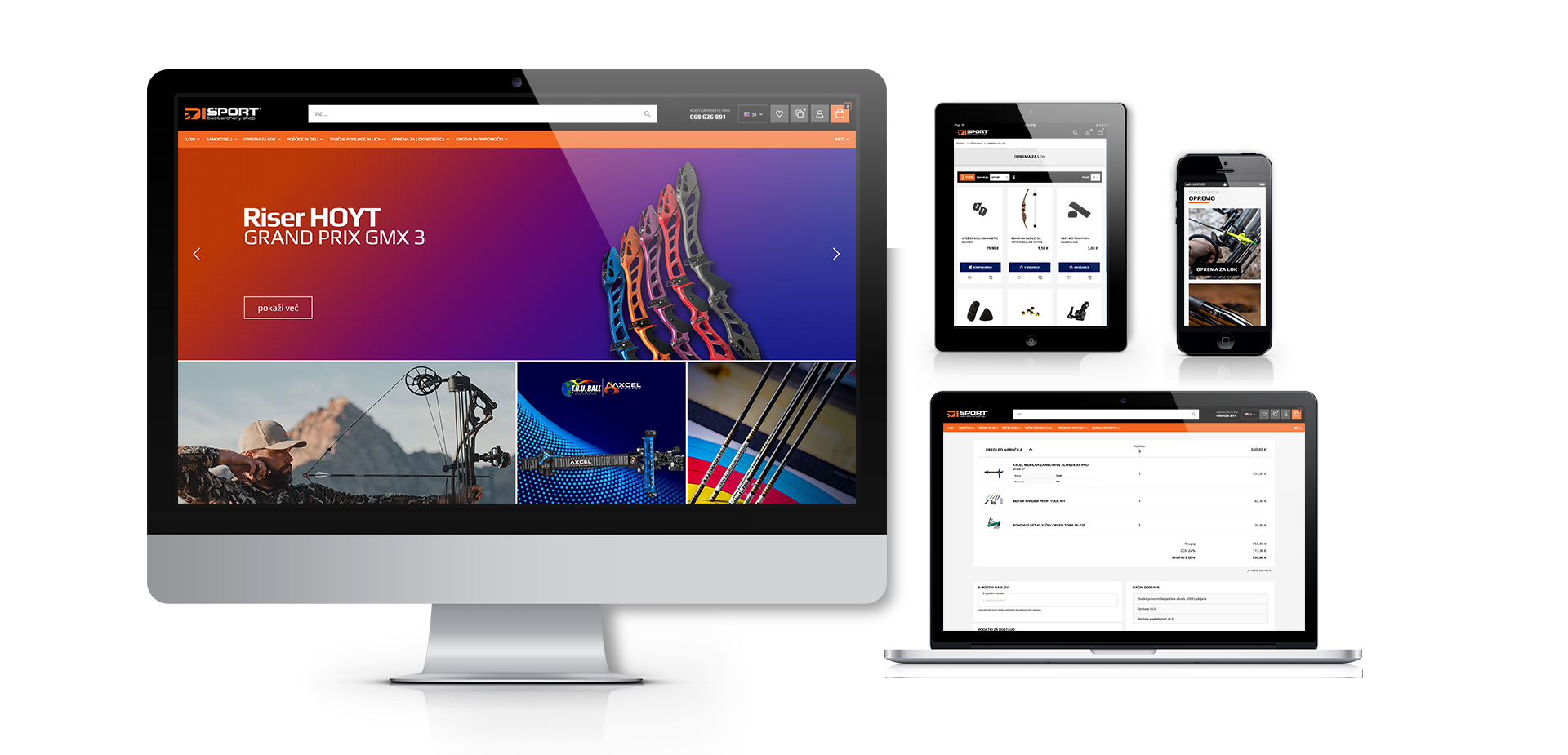 Izdelava spletne trgovine Dišport