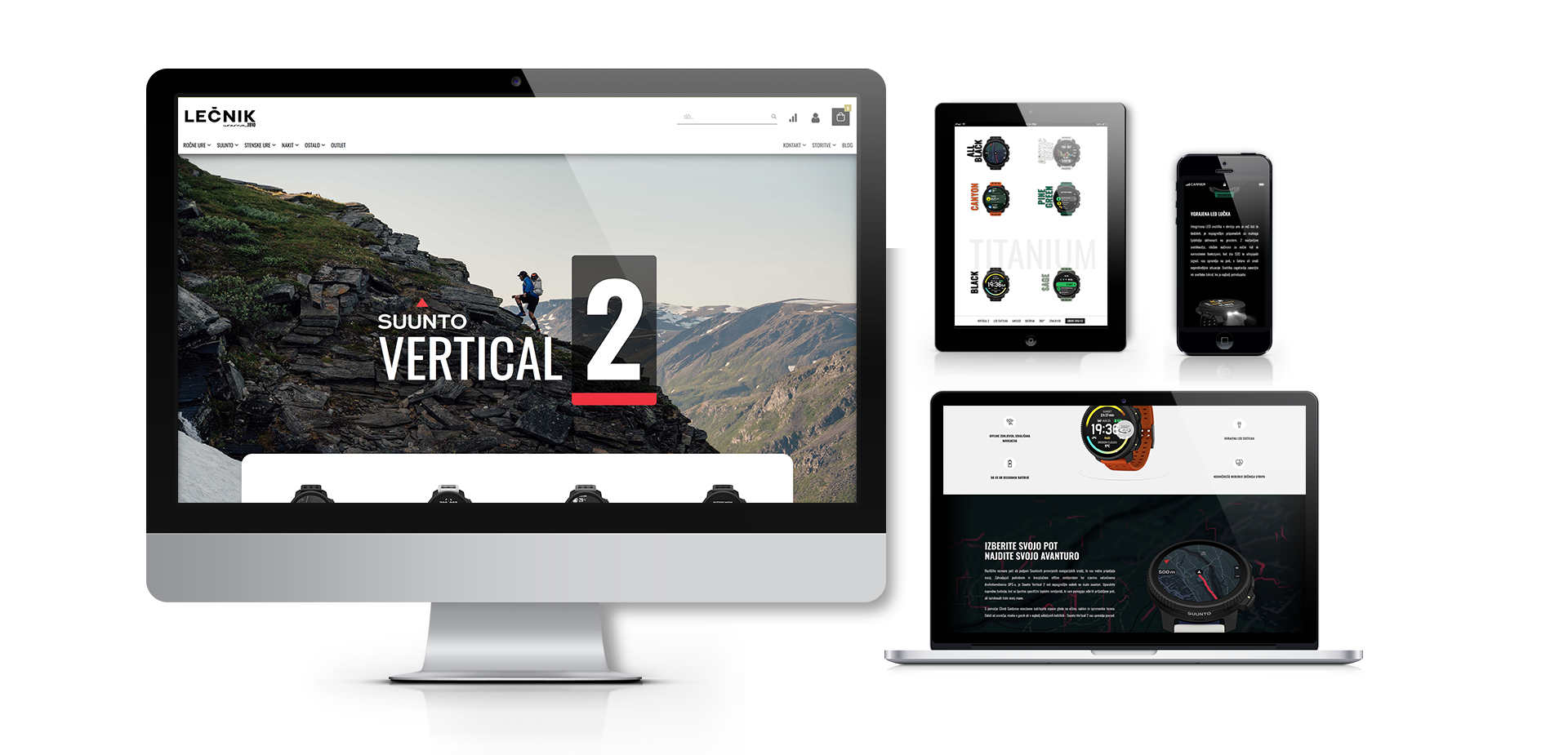 Izdelava pristajalne strani Suunto Vertical 2